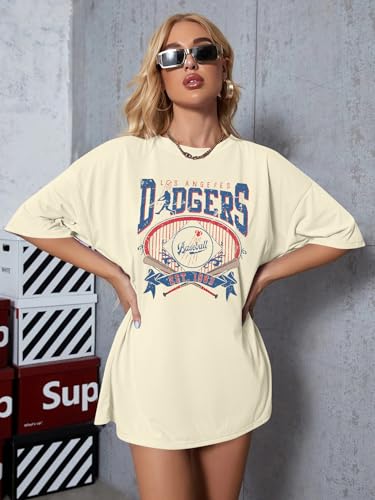 Baseball Shirts for Women Oversized Game Day Sports Fan Shirt Baseball Mama Casual Short Sleeve Tee4