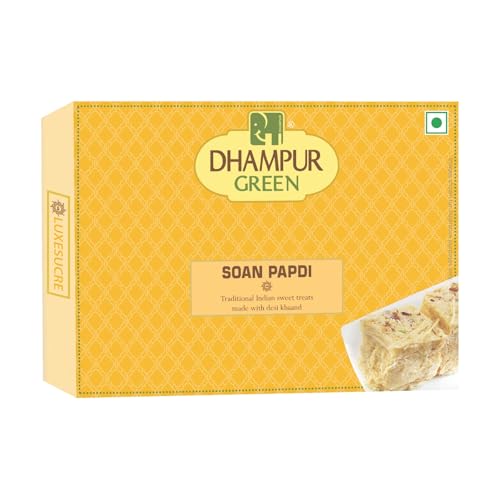 Dhampurgreen Soan Papdi, 400g | Sweets Gift Hamper | Indian Sweets | Mithai | Gift Dhampurgreen Soan Papdi, 400g | Sweets Gift Hamper | Indian Sweets | Mithai | Gift