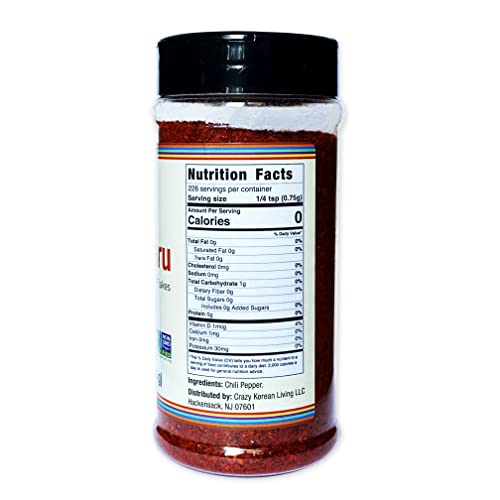 Non-Gmo, Gochugaru, Kosher, Gluten Free, No Additives, Korean Red Pepper Powder Flakes, Coarse Grind 6 Oz By Crazy Korean Cooking #TOP4