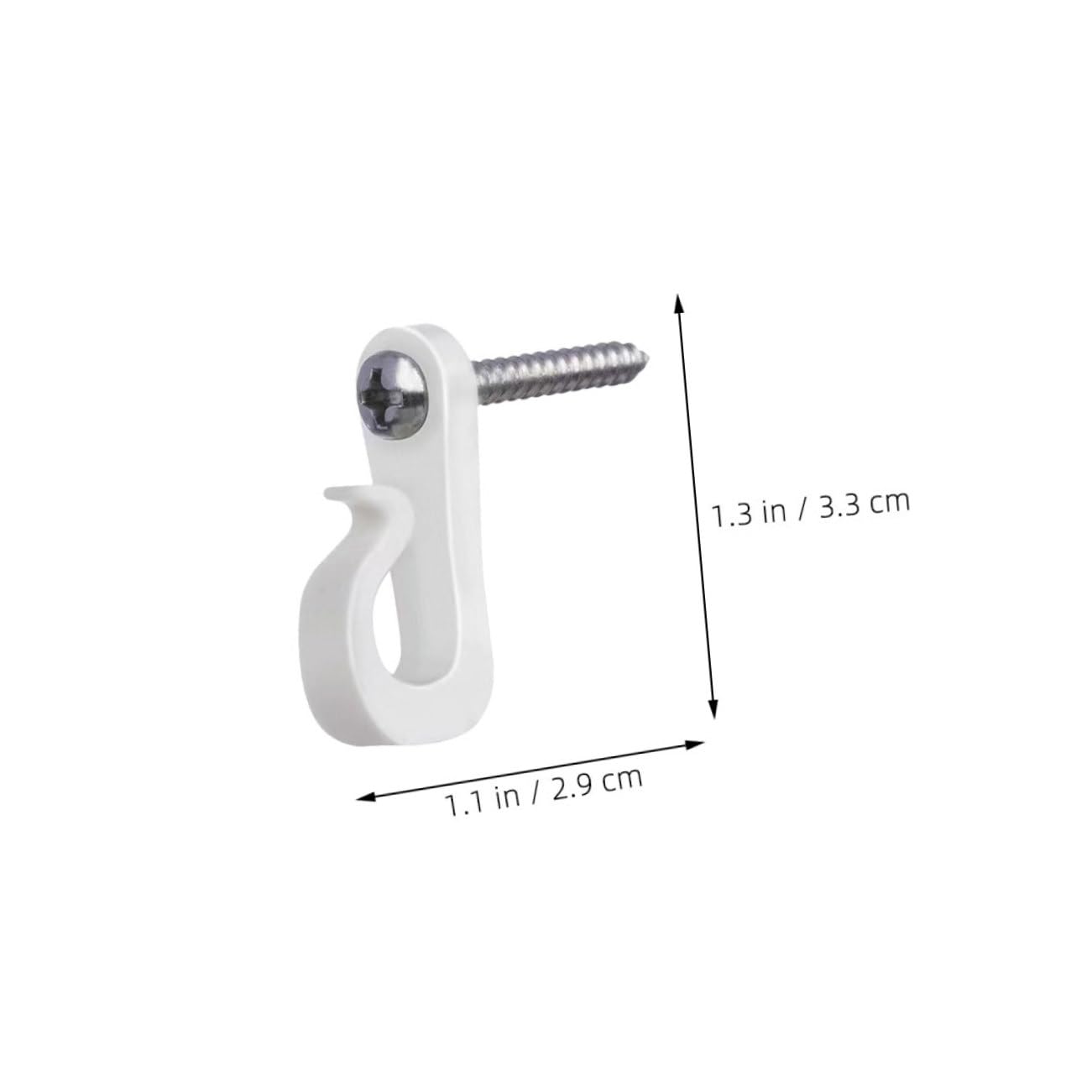 MUCKLILY 20set String Light Hooks for Outdoor Use Clips for Hanging Plants Fairy Lights and Wind Chimes Easy Installation Screw Hooks Expansion Tubes for Versatile Decorating Options