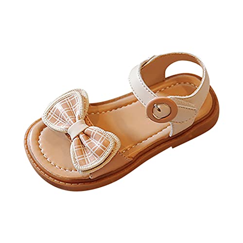 Toddler Girls Round Toe Shoes Girls' Sandals Summer Children's Soft Sole Shoes Fashion Girls' Bow Princess Shoes