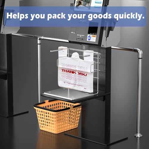 TashiBox 100 Ct plastic bags/Shopping Bags/Thank You Bags/Reusable and Disposable Grocery Bags - Measures 11.5\" X 6.25\" X 21\", 15mic, 0.6 Mil