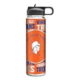 Rico Industries NCAA Virginia State Trojans Standard 22oz Stainless Steel Tumbler with Lid - Great For Coffee, Tea, Water or Cocktails