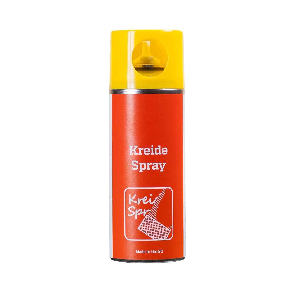 Kreidespray, professionelle Sprühkreide für Markierung und Kennzeichnung, schnell trocknend, 400 ml, gelb, Versandeinheit= 6 Dosen