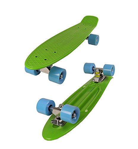 MoBoard Graphic Complete Skateboard | Pro/Beginner | 22 inch Vintage Style with Interchangeable
