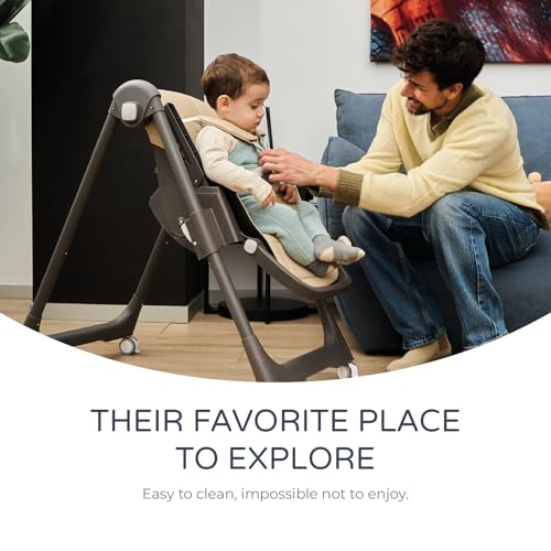Miniatura 4 de Ms Babyworld - Trona Para Bebe Evolutiva Tasty 7 Posiciones De Altura Y 3 De Reclinación Bandeja Extraíble Y Reposapiés Regulable Portatil, Plegable, Hasta 3 Años