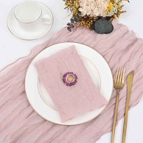 fani 60 Pack Gauze Cheesecloth Napkins, 20 x 20 in, Dusty Pink by fani - Used condition - Image 3