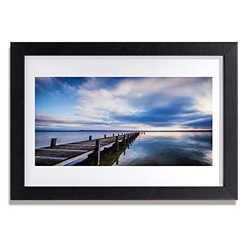 Affiche avec cadre image architecture de la mer 30x20 cm cadre en MDF