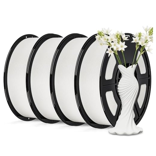 IEMAI Matte PETG Filament 1.75mm 4kg Bundle White, Smooth Matte Finish 3D Printer Filament with Minimal Layer Lines & Low Warping, +/-0.02mm Dimensional Accuracy