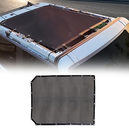 Black Mesh Bimini Roof Cover