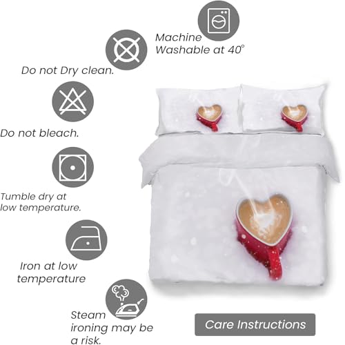 Housse de couette 220x240 fermeture éclair pour changer votre lit sans effort