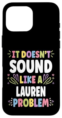 LAUREN Personalized Women's Gift Custom LAUREN �X�}�z�P�[�X iPhone 16 Pro Max �p