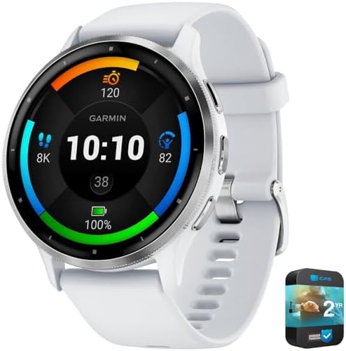 Garmin Venu 3 Health Fitness GPS Smartwatch Silver Steel Bezel & ...