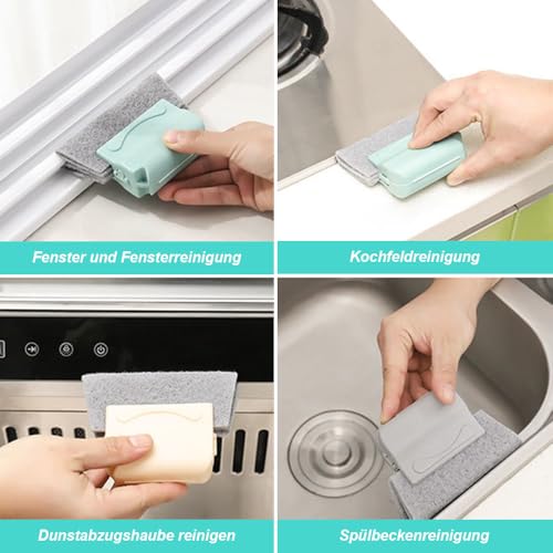7 Stück Fensterrillen Reinigungswerkzeug, Reinigungsbürste für Jalousien, Haushalts-Tiefenreinigungswerkzeug für Ecken, Badezimmer, Küche, Fliesenreinigung Bürste