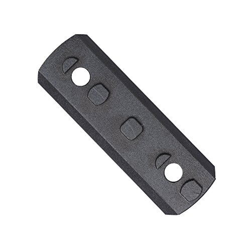 TuFok Mlok Picatinny Rail Sections - Mlok Rail Adapters, Low Profile Picatinny Rail Mounts(5-Slot,Black,2 Pack) - Thumbnail 3