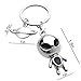 MUAMAX Aliens Space Keychain,Alien Pendant Keychain Gifts for Women Mens,Space Aliens Lover Gift Metal Keyring,Outer Space Charms for Car Key Backpack Hanging Ornaments