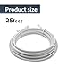 XANHAM Phone Cable 25 Feet Telephone Line Cord with RJ11 6P4C Connectors for Landline Phone, Fax Machine and Modem, for Both in-Wall and Out-Wall Using, White, 2 Pack, AV04219