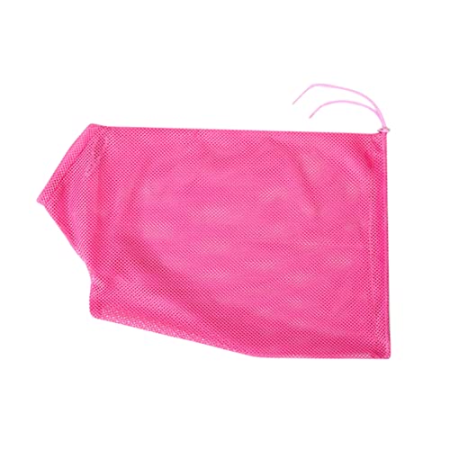 Levemolo Cat Restraint Bag Mesh Cat Bathing Bag Rope Grooming Bag for Nail Trimming and Medication Pink