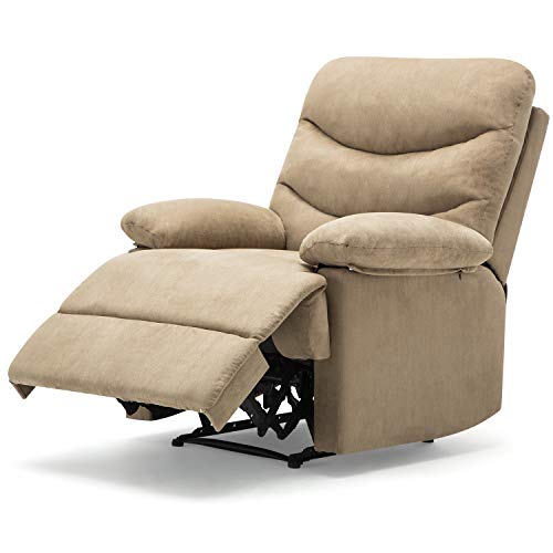 Frivity Massage Recliner Chair, Microfiber Fabric Adjustable Recliner Chair with Remote Control, Ergonomic
