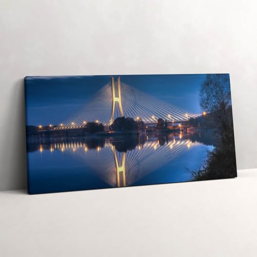 Peinture murale 120x60cm Pont Rędziński Wrocław Tableau photo sur toile deco
