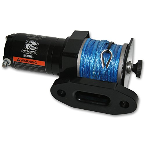 Bulldog Winch 15010 Winch 2000lb ATV con cuerda sintética