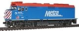 Kato USA Model Train Products 163 EMD F40PH Chicago Metra City of Elmhurst Locomotive