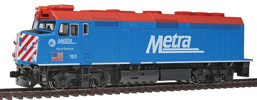 Train HO F40PH Chicago Metra KATO animez votre réseau ferroviaire américain miniature