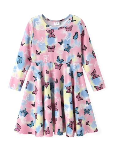 PATPAT Mädchenkleider Langarm - Prinzessin Kleid für Mädchen Grundmodell...