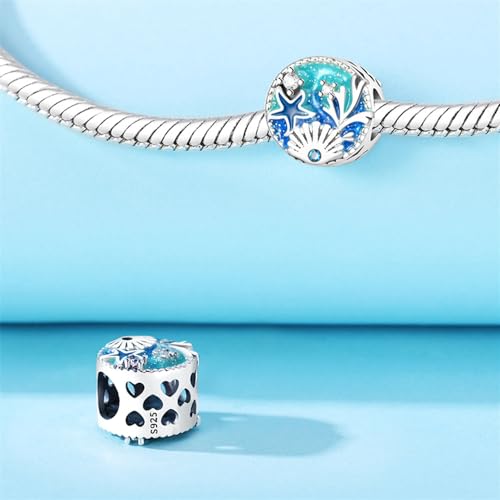 Image of ARTCHARM Ladybird Cat Bow Dragonfly Pendant 925 Sterling Silver with Enamal Good Luck Bead fit Bracelets Charms,Christmas Valentine Mother's Day Gift for Women Girls