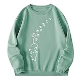Zldhxyf Karierte Bluse Damen Lässiges Damen-Oberteil mit Langen Ärmeln, Druck, Kordelzug, Spleißen, Oberteil, Hoodie, Farbblock, Sweatshirt-Oberteil Herrenpullover