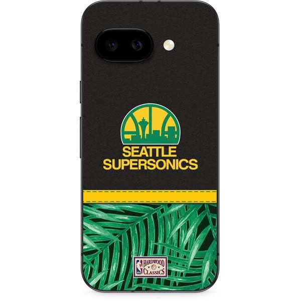 Skinit Decal Phone Skin Compatible with Google Pixel 9a - Officially Licensed NBA Seattle Supersonics Retro Palms Design