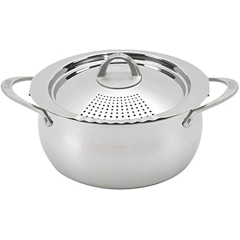 Bialetti 07593 Oval 6 Quart Multi-Pot with Strainer Lid Cover