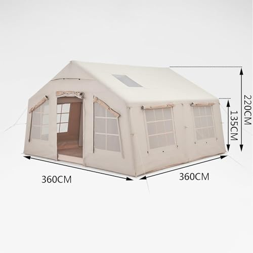 Carpa inflable grande para camping con estructura de aire integrada miniatura 7