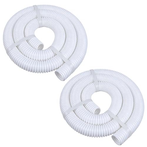 Solusoul 2Pcs 9-100-3102 6Ft Cuffless Feed Hose Replacement Compatible with Polaris 360 Hose Replacement 1-1/2 Diameter Heavy-Duty Pool Vacuum Hose for Inground Pools