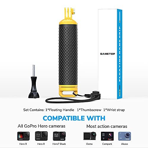 Sametop Schwimmender Handgriff Wasserdicht Handgriff Floating Hand Grip Einbeinstativ Tauchen Stock für GoPro Hero 11… – Bild 5
