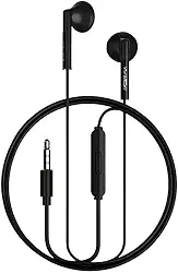 Kit com 2 Fones de Ouvido com Microfone Integrado para Chamadas Claras, cor Preta, Entrada P2 com Som Premium e Conforto