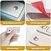 6 Pairs Cabinet Magnets Ultra Thin Invisible Stainless Steel Strong Magnetic Door Catch Heavy Duty Concealed Self-Adhesive Stick on Drawer Magnets for Cupboard Wardrobe Closet