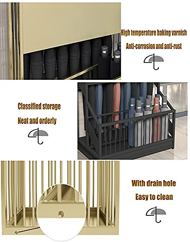 Porte-parapluies en métal noir durable stable support intérieur bureau - 4