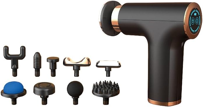 Mini Handheld Massage Gun  Portable Deep Tissue Muscle Massager for Back, Neck, and Legs  6 Speed Levels, Quiet Brushless Motor, Long Battery Life,