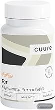 Fer Bisglycinate Pur 14 mg - Cuure - Breveté Ferrochel® - 90 Jours - Haute Absorption & Tolérance Intestinale - Anti-Fatigue, Immunité - Fer Complément Alimentaire - Fabriqué en France