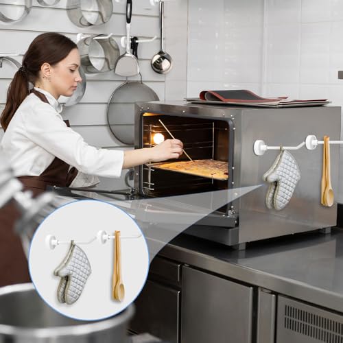 XIHIRCD 6St Magnethaken, 0,77kg 7cm Lang Robuste Magnethaken Stark Magnetische Haken Kreuzfahrt Wandhaken Magnetische Aufhänger für Kreuzfahrtschiff Garage Küche (Weiß)