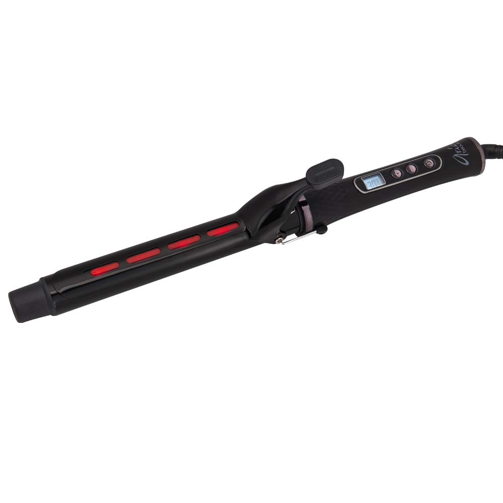Aria Beauty Salon Pro 1" Infrared Curling Iron, Ceramic Barrel, Dual Voltage, Adjustable up to 430 Degrees