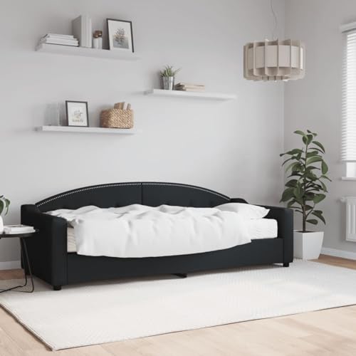 NITCA Canapé Convertible avec Matelas Canapé lit Banquette lit clic clac 2 Places Convertible bz convertible-Noir-80 x 200 cm-avec Matelas