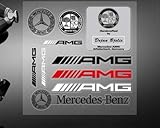 AMG Car Sticker Vinyl Decal For Mercedes Benz 11Pc