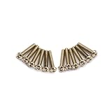 Fender 4-40x5/8' Nickel Plating Round-Head Intonation Screw for American Vintage, American Standard, Jaguar and Road Worn Stratocaster Guitars, 12 Pieces