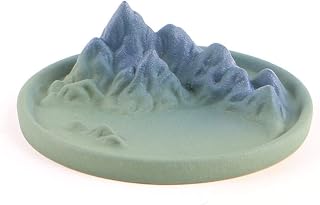 Incense Rack Waterfall Smoke Collector Cone-Shaped Handmade Porcelain Incense Stick Bracket Incense Burner (Color : A Size : 10.5 * 4cm) (A 10.5 * 4cm)
