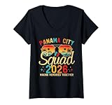 Women's Panama City Beach FL Summer Vacation Family Trip 2026 Squad V-Neck T-Shirt