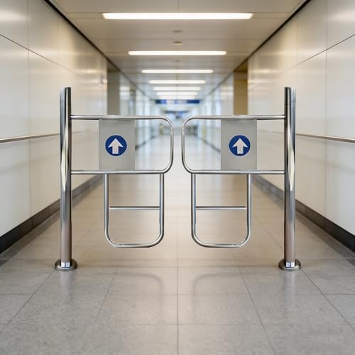 Self-Closing 1-Way Swing Gate, Durable Entrance Door for Aisles, Yards & Libraries, 180cm/70.8in Safe Design, Ideal for Home & Commercial Use