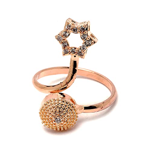 Rose Gold-Plated American Diamond Jewellery Set