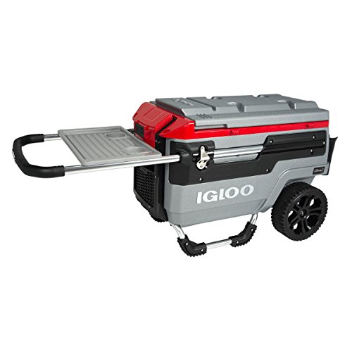 igloo trailmate liddup 70 quart rolling cooler
